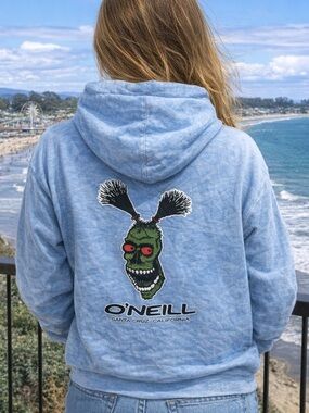 O'Neill Y2K Santa Cruz Pullover Hoodie Shirt Hooded Top Vintage